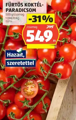 ALDI Fürtös koktél-paradicsom ajánlat