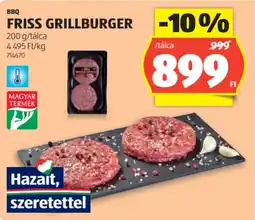 ALDI BBQ Friss grillburger ajánlat