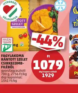 PENNY Fagylakoma Rántott Szelet Csirkecomb-filéből ajánlat
