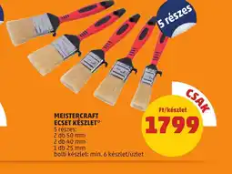 PENNY Meistercraft ecset készlet ajánlat