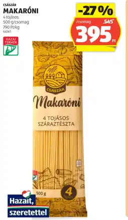 ALDI Császár makaróni ajánlat