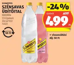 ALDI Schweppes szénsavas üdítőital ajánlat