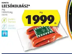 ALDI Kometa lecsókolbász ajánlat