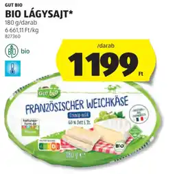 ALDI Gut Bio lágysajt ajánlat