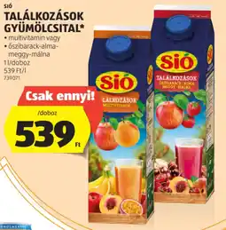 ALDI Sió Találkozások gyümölcsital ajánlat