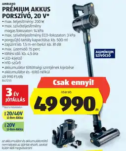 ALDI Ambiano Prémium akkus porszívó ajánlat