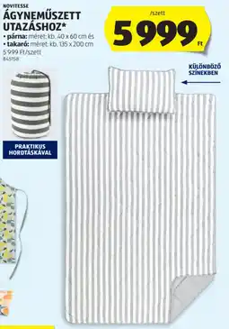 ALDI Novitesse ágyneműszett utazáshoz ajánlat