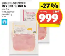ALDI Genuss 100% aus Österreich i̇nyenc sonka ajánlat