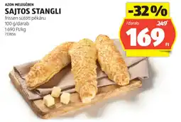 ALDI Azon Melegében Sajtos stangli ajánlat