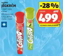 ALDI Calippo jégkrém ajánlat