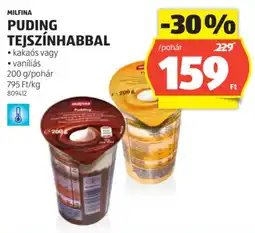 ALDI Milfina Puding tejszínhabbal ajánlat