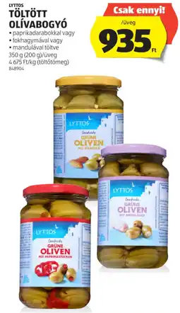 ALDI Lyttos Töltött olívabogyó ajánlat