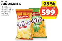 ALDI Snack Fun Burgonyachips ajánlat