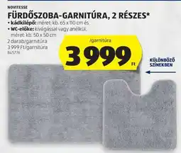 ALDI NOVITESSE FÜRDŐSZOBA-GARNITÚRA, 2 RÉSZES ajánlat