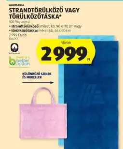 ALDI STRANDTÖRÜLKÖZŐ VAGY TÖRÜLKÖZŐTÁSKA ajánlat