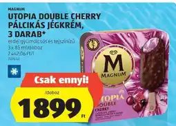 ALDI UTOPIA DOUBLE CHERRY PÁLCIKÁS JÉGKRÉM, 3 DARAB ajánlat