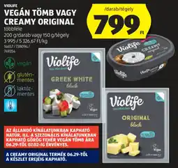 ALDI Violife Vegán tömb / Creamy original ajánlat