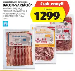 ALDI Genuss 100% aus Österreich bacon-variáció ajánlat
