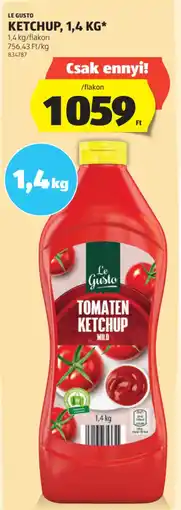 ALDI Le Gusto ketchup ajánlat