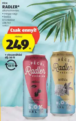 ALDI Pécsi Radler ajánlat