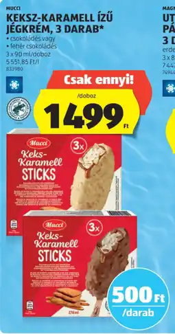 ALDI Mucci Keksz-karamell ízű jégkrém ajánlat