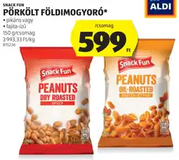 ALDI Snack Fun Pörkölt földimogyoró ajánlat