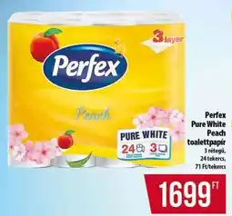 Coop Perfex Pure White Peach toalettpapír ajánlat