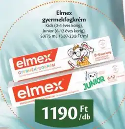 EcoFamily Elmex gyermekfogkrém ajánlat