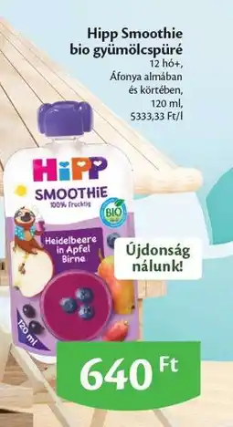 EcoFamily Hipp Smoothie bio gyümölcspüré ajánlat