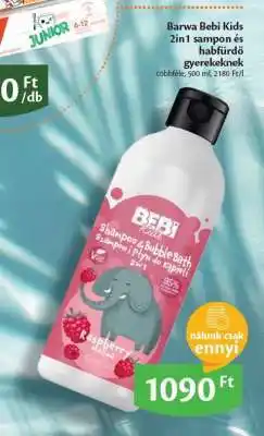 EcoFamily Barwa Bebi Kids 2in1 sampon és habfürdő gyerekeknek ajánlat