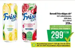 Coop Borsodi Friss világos sör ajánlat