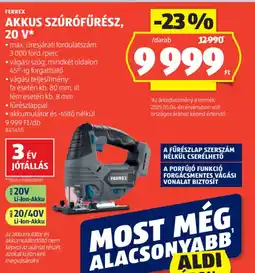 ALDI Ferrex Akkus szúrófűrész ajánlat