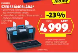 ALDI Workzone Szerszámosláda ajánlat