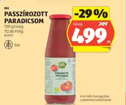 ALDI Bio Passzírozott paradicsom ajánlat