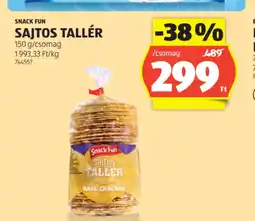 ALDI Snack fun Sajtos tallér ajánlat
