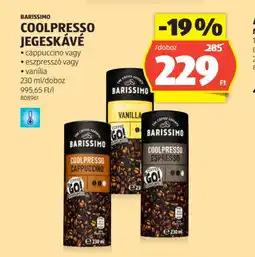 ALDI Barissimo Coolpresso jegeskávé ajánlat
