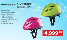 Hervis Scirocco Kid rider kerékpáros sisak ajánlat