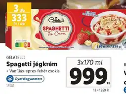 Lidl Gelatelli Spagetti jégkrém ajánlat