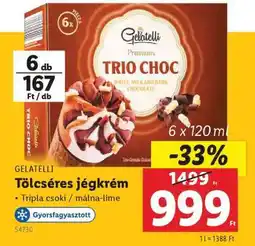 Lidl GELATELLI Tölcséres jégkrém ajánlat