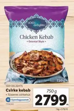 Lidl 1001 DELIGHTS Csirke kebab ajánlat