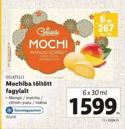 Lidl GELATELLI Mochiba töltött fagylalt ajánlat