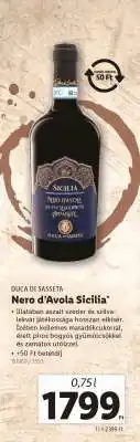 Lidl Nero d’Avola Sicilia ajánlat
