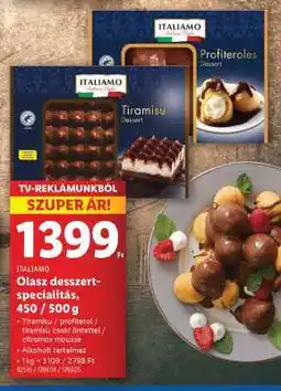 Lidl ITALIAMO Olasz desszert-specialitás ajánlat