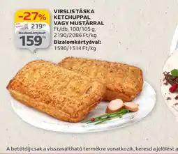 Auchan Virslis táska ketchuppal vagy mustárral ajánlat
