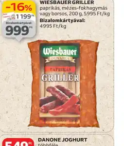 Auchan Wiesbauer Griller ajánlat