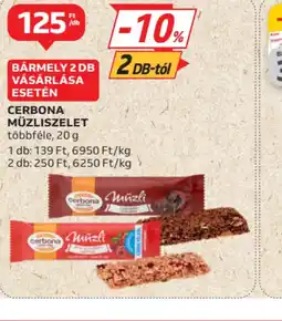 Auchan Cerbona Müzliszelet ajánlat