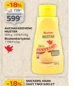 Auchan Auchan Kedvenc Mustár ajánlat
