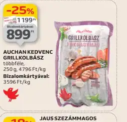 Auchan Auchan Kedvenc Grillkolbász ajánlat
