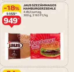 Auchan Jaus Szezámmagos Hamburgerzsemle ajánlat