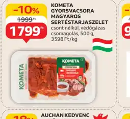 Auchan Kometa Gyorsvacsora Magyaros Sertéstarjaszelet ajánlat